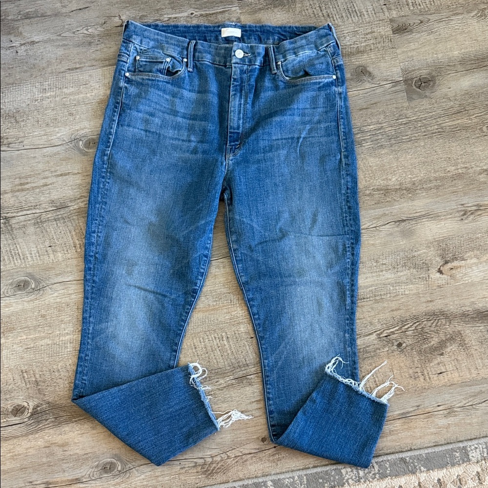 MOTHER Blue Denim Jeans - Picture 3 of 6